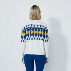 Placed Argyle Unlined Valkoinen