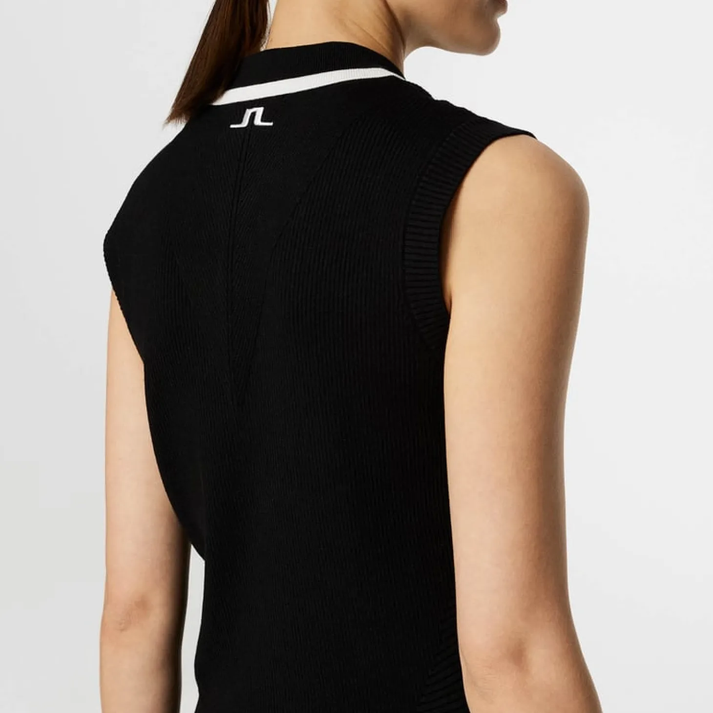 Ramona Knitted Polo Shirt Musta
