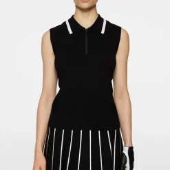 Ramona Knitted Polo Shirt Musta