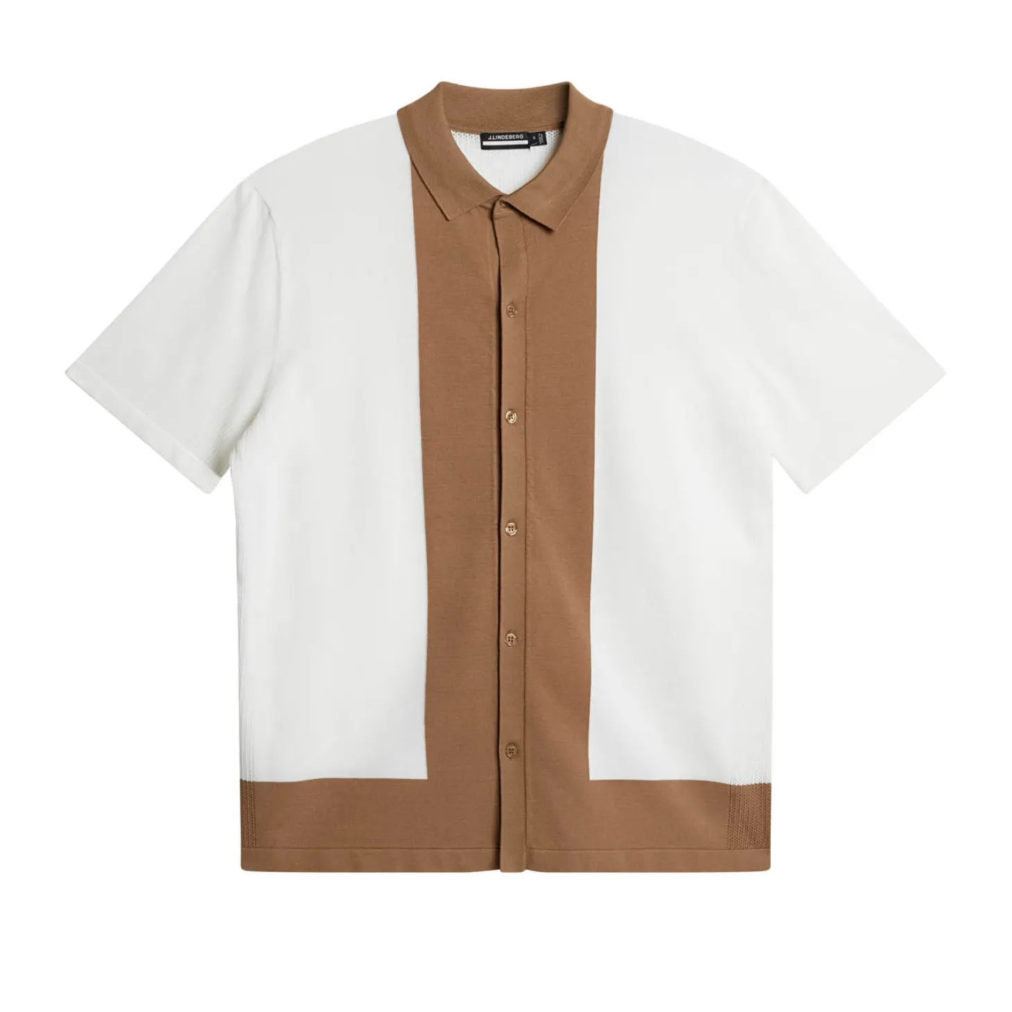 Rue Knitted Polo Shirt Valkoinen
