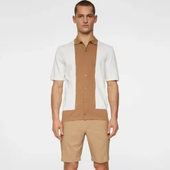 Rue Knitted Polo Shirt Valkoinen
