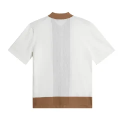 Rue Knitted Polo Shirt Valkoinen