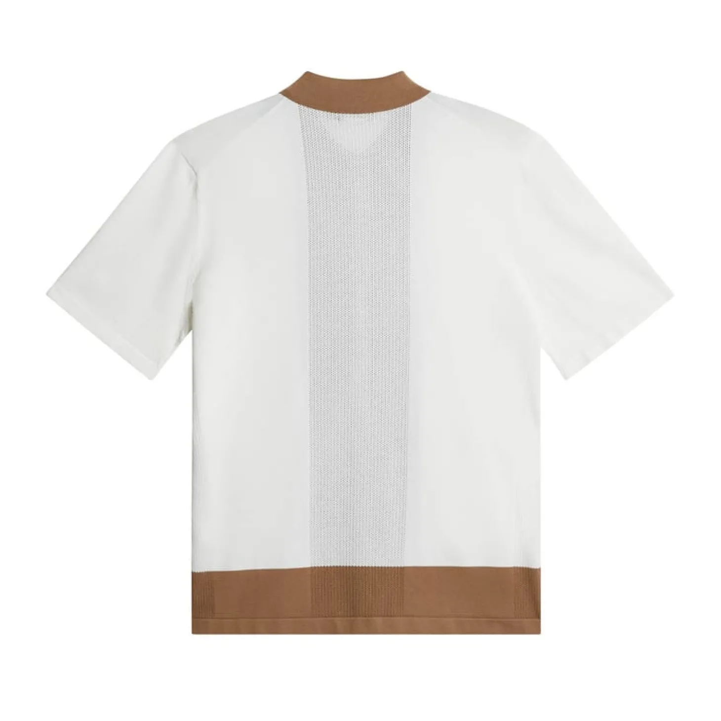 Rue Knitted Polo Shirt Valkoinen