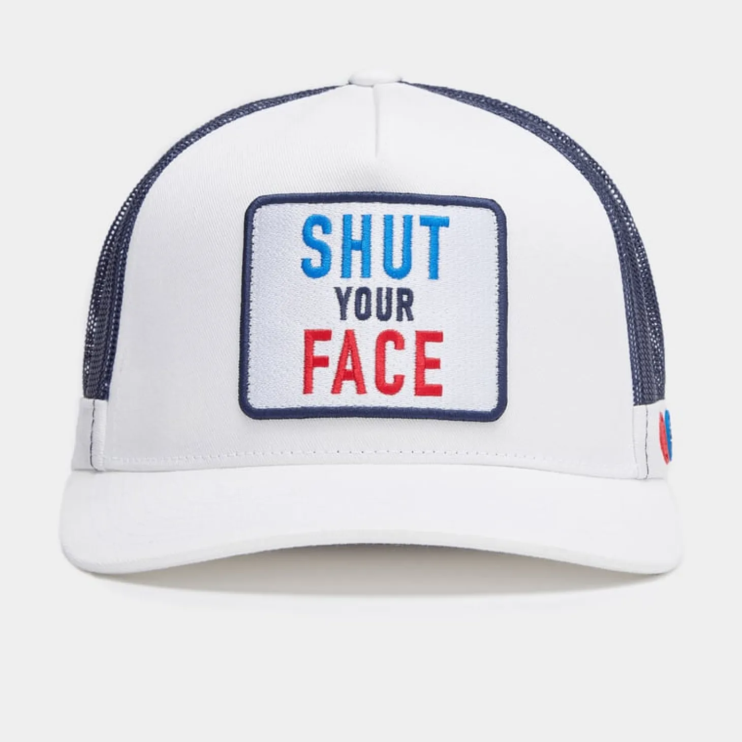 Shut Your Face Trucker Valkoinen