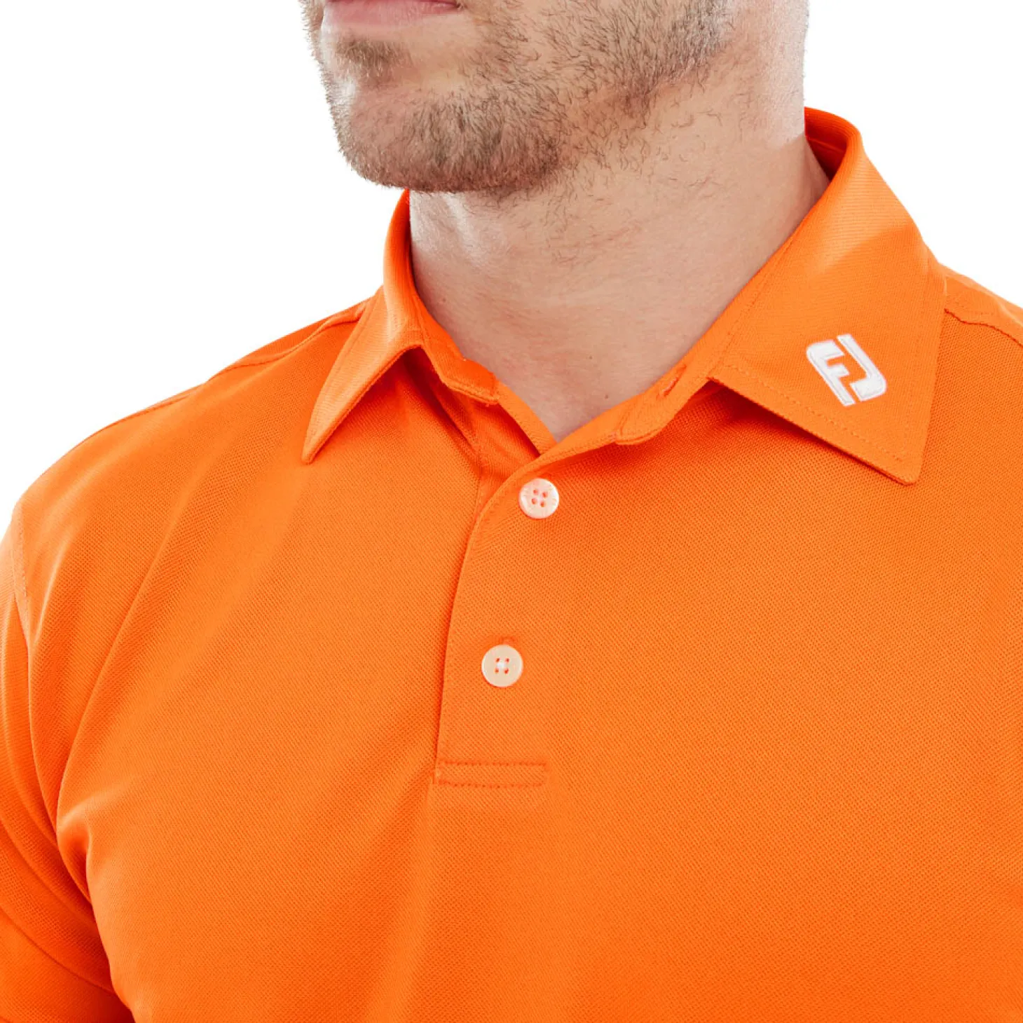 Stretch Pique Solid Oranssi