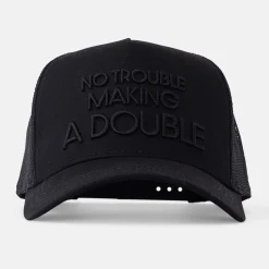 Trucker Cap 3D No Trouble Making a Double Musta