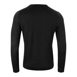 Vernon V-Neck Merino Musta