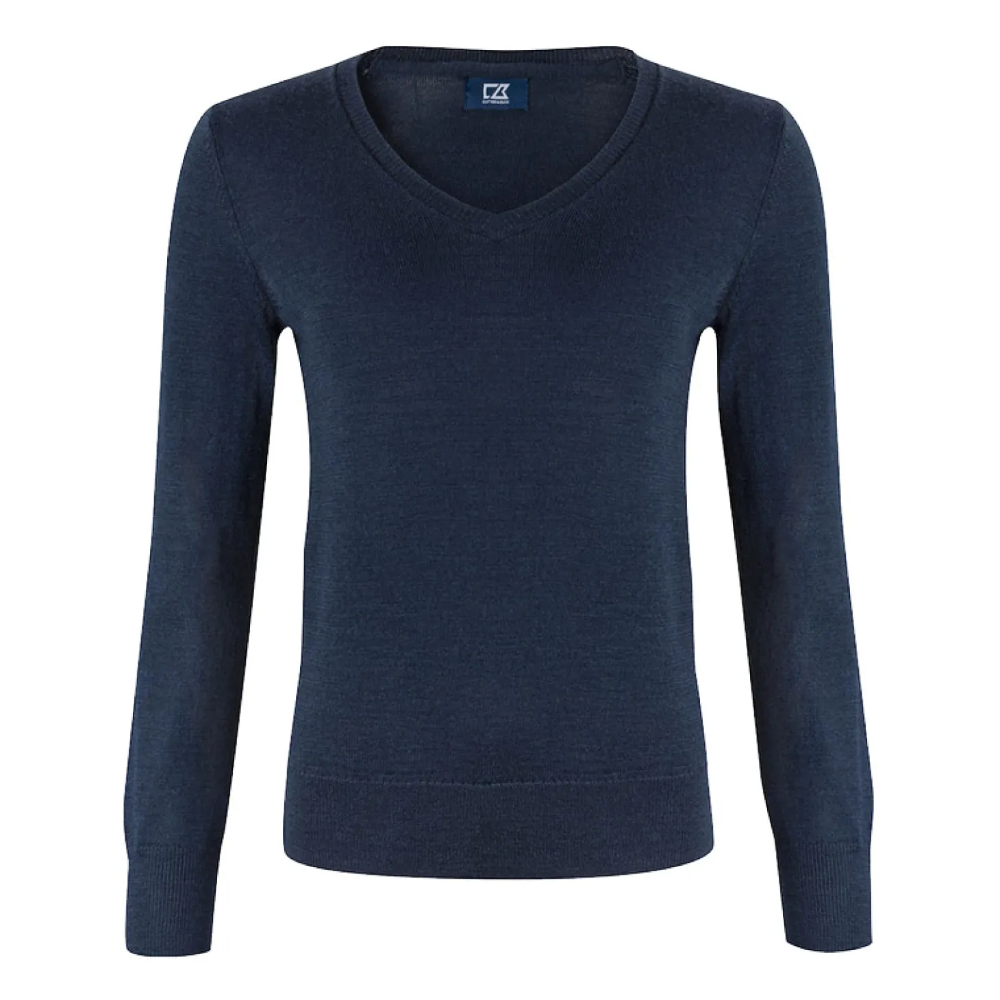 Vernon V-Neck Merino Sininen