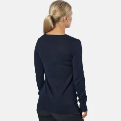 Vernon V-Neck Merino Sininen