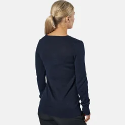 Vernon V-Neck Merino Sininen