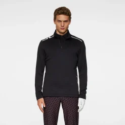 Vinnie Quarter Zip Mid Layer Musta