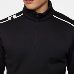 Vinnie Quarter Zip Mid Layer Musta