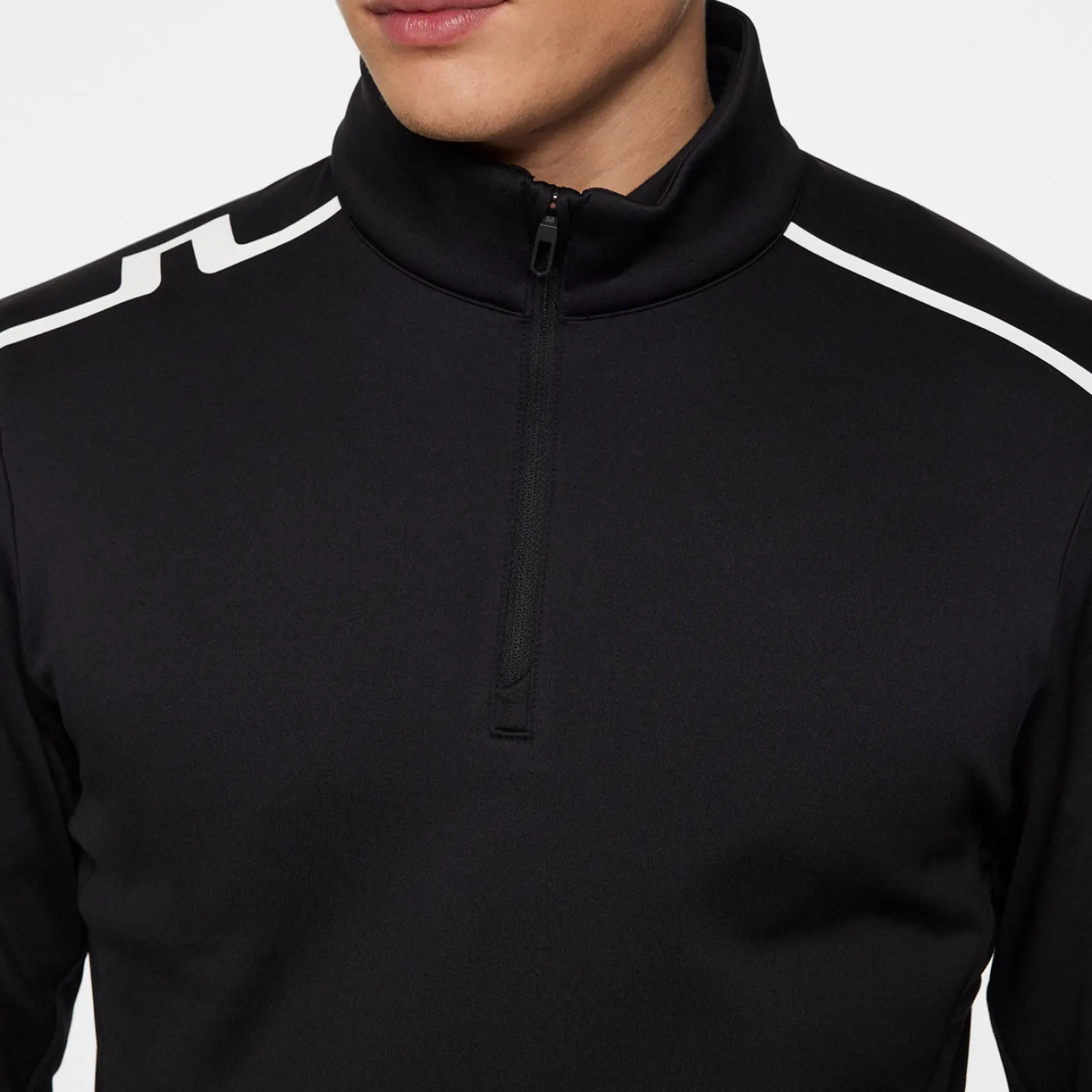 Vinnie Quarter Zip Mid Layer Musta