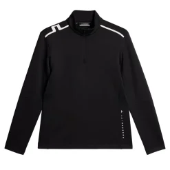 Vinnie Quarter Zip Mid Layer Musta