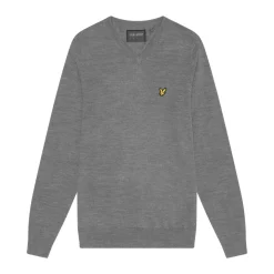 V-Neck Merino Blend Harmaa