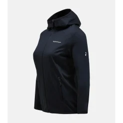 W Light Zip Hood Musta