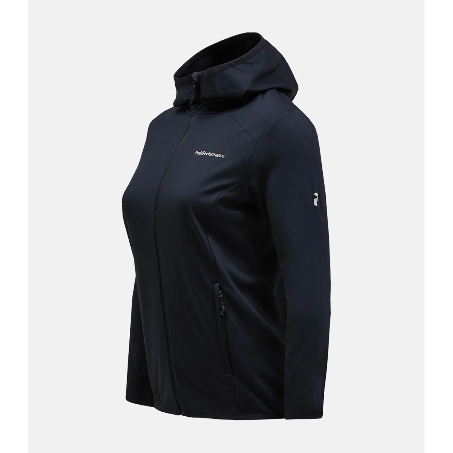 W Light Zip Hood Musta