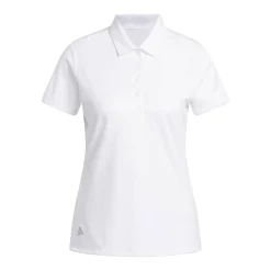 W Solid Performance Short Sleeve Polo Shirt Valkoinen
