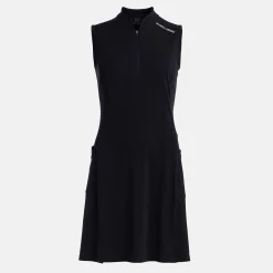 W Tech Dress Zip Collar Musta