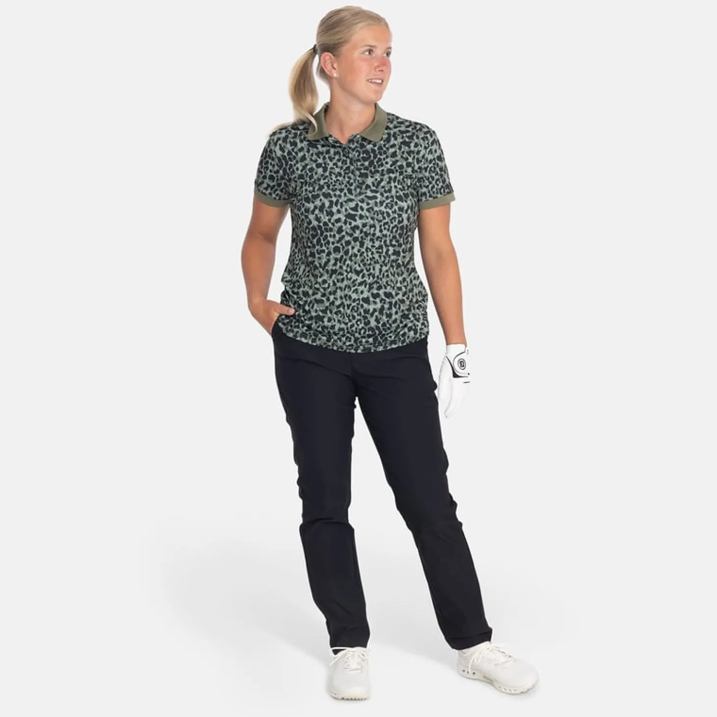 W Twill Stretch Pant Musta