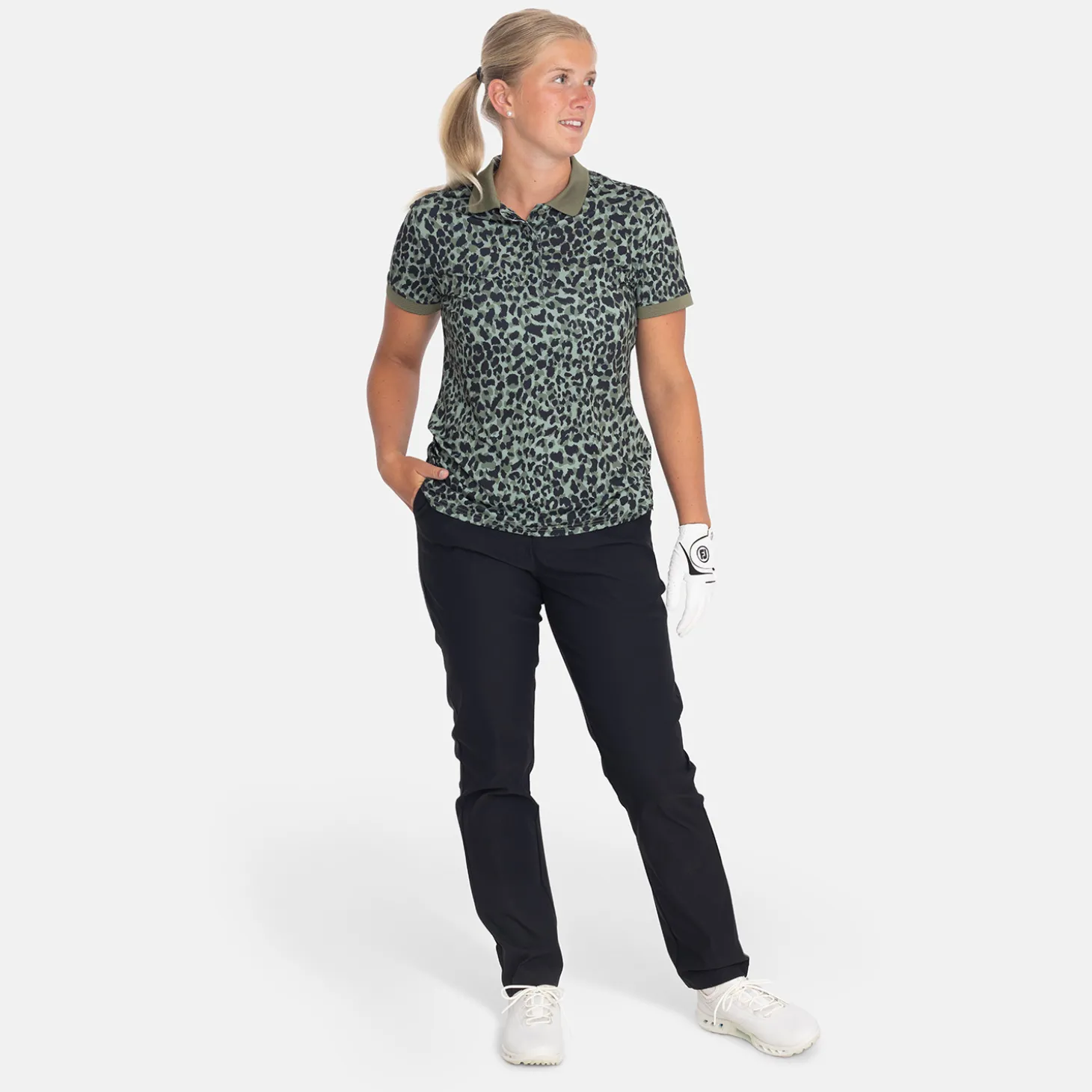 W Twill Stretch Pant Musta