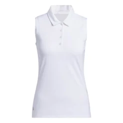 W Ultimate Solid Sleeveless Polo Shirt Valkoinen