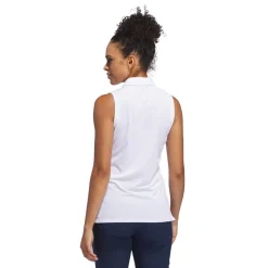 W Ultimate Solid Sleeveless Polo Shirt Valkoinen