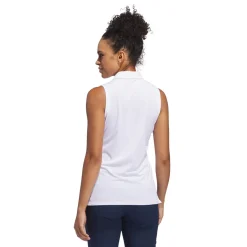W Ultimate Solid Sleeveless Polo Shirt Valkoinen