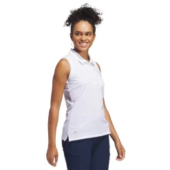 W Ultimate Solid Sleeveless Polo Shirt Valkoinen