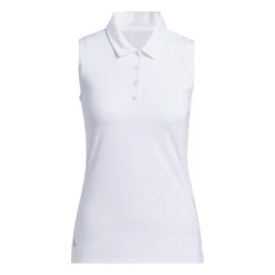 W Ultimate Solid Sleeveless Polo Shirt Valkoinen