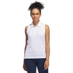 W Ultimate Solid Sleeveless Polo Shirt Valkoinen