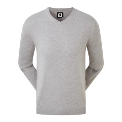 Wool Blend V-Neck Harmaa