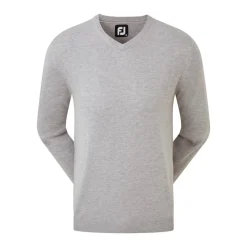 Wool Blend V-Neck Harmaa