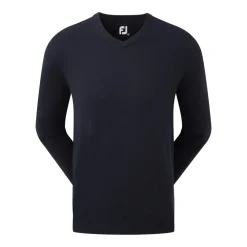 Wool Blend V-Neck Sininen