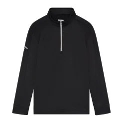 Youth Ls 1/4 Zip Hex Fleece Musta