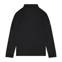 Youth Ls 1/4 Zip Hex Fleece Musta
