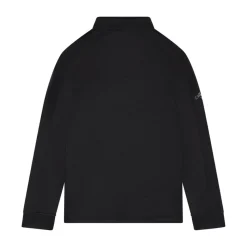 Youth Ls 1/4 Zip Hex Fleece Musta
